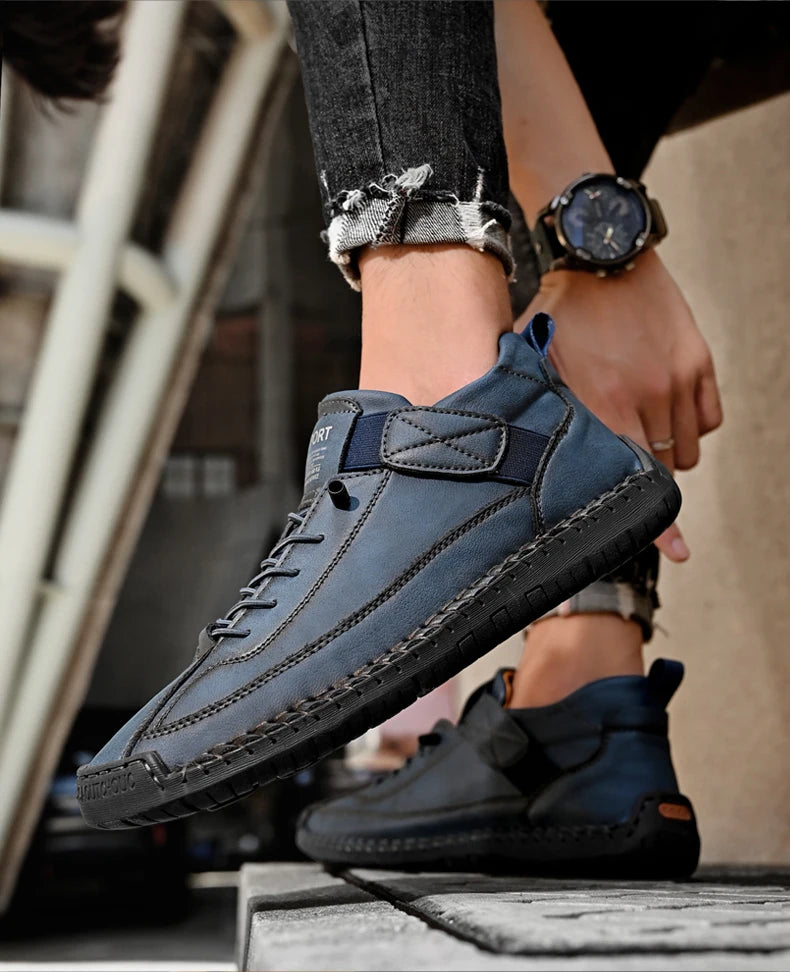 Elegant Men's Casual Slip-On Leather Loafers