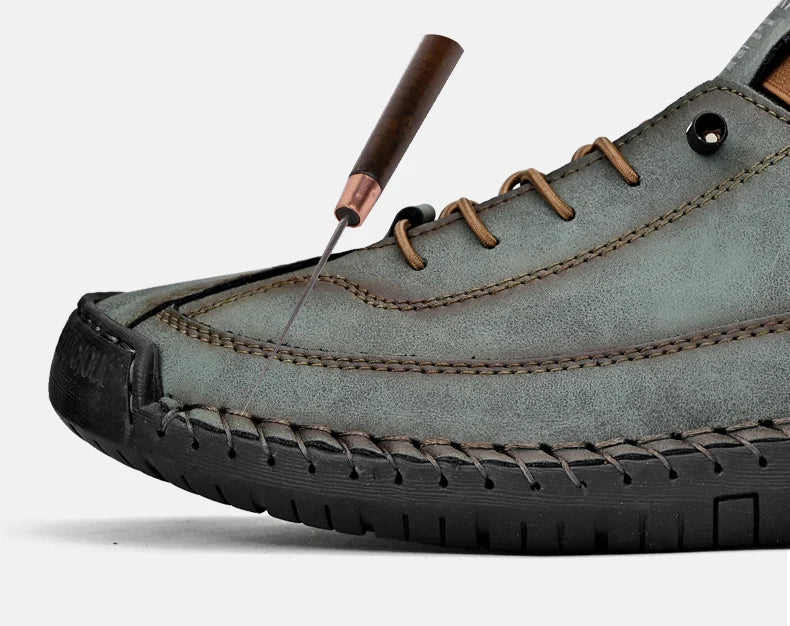 Elegant Men's Casual Slip-On Leather Loafers