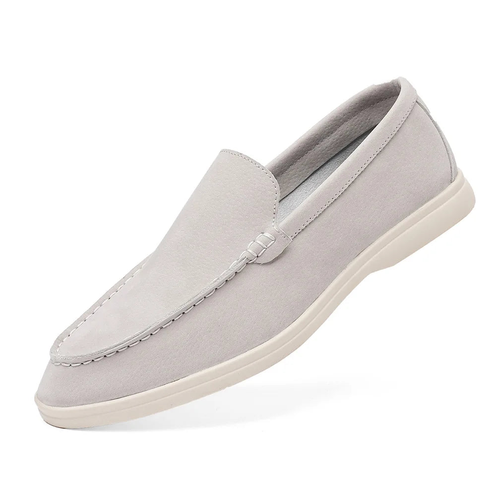 Fashion Men's Slip-on Casual Shoes Suede Leather Mens Trendy Classic Loafers Moccasins Men Outdoor Driving Flats
