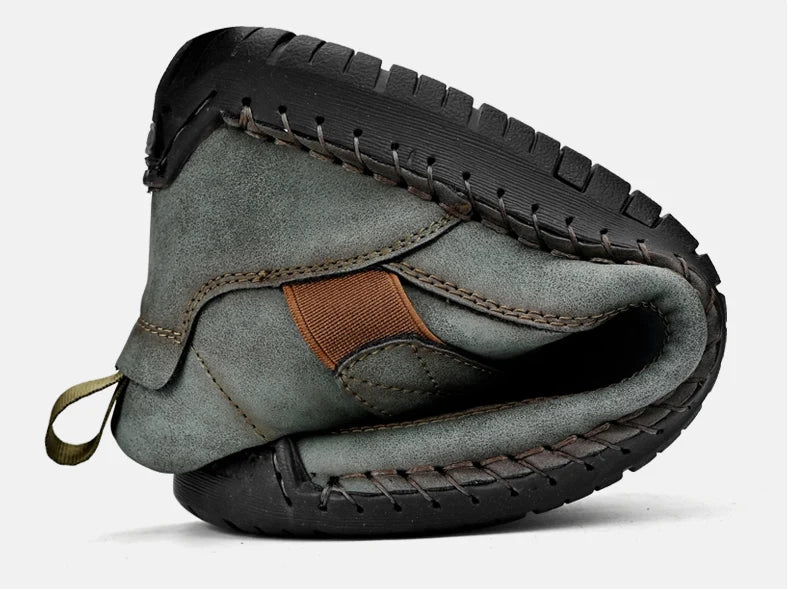 Elegant Men's Casual Slip-On Leather Loafers