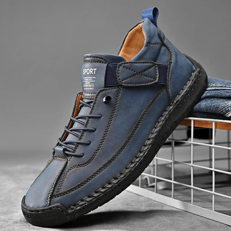 Elegant Men's Casual Slip-On Leather Loafers