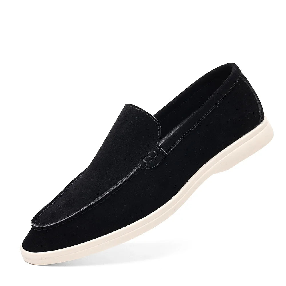 Fashion Men's Slip-on Casual Shoes Suede Leather Mens Trendy Classic Loafers Moccasins Men Outdoor Driving Flats