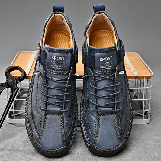Elegant Men's Casual Slip-On Leather Loafers