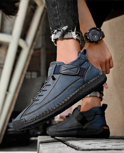 Elegant Men's Casual Slip-On Leather Loafers