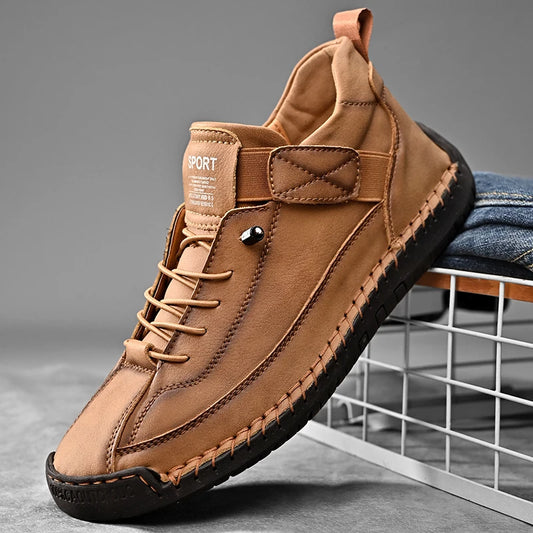 Elegant Men's Casual Slip-On Leather Loafers