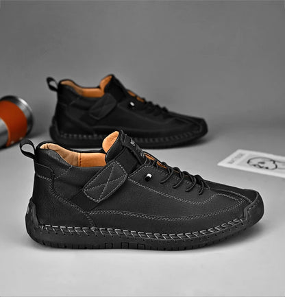 Elegant Men's Casual Slip-On Leather Loafers