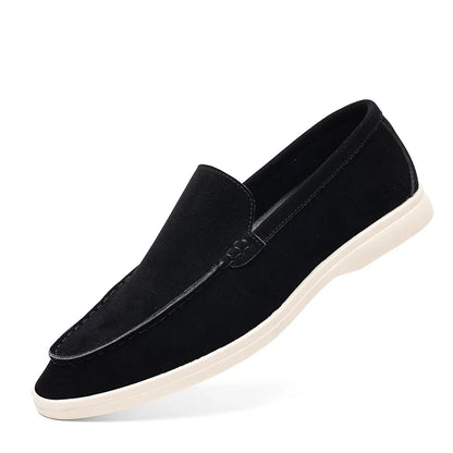 Fashion Men's Slip-on Casual Shoes Suede Leather Mens Trendy Classic Loafers Moccasins Men Outdoor Driving Flats